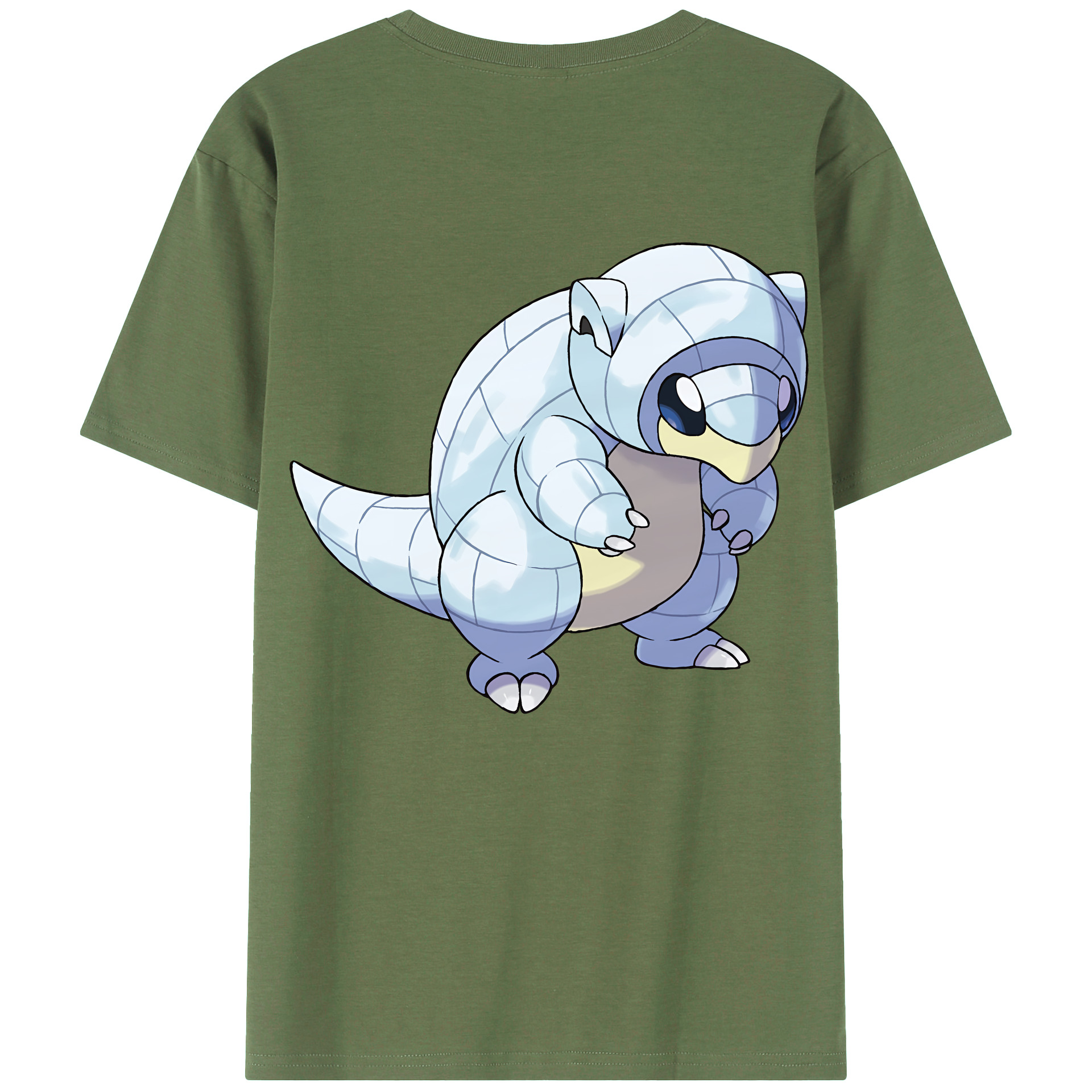 （画像用） ポケットモンスター Pokémon 綿100％ メンズ半袖Tシャツ（バックプリント） 通気性